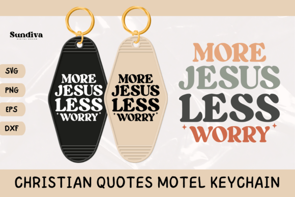 Christian Quote Motel Keychain SVG 12
