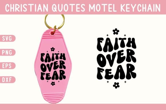Christian Quote Motel Keychain SVG