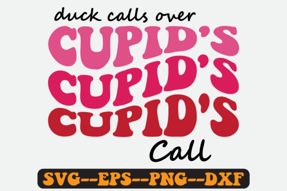 Duck Calls over Cupid s Call Retro Svg