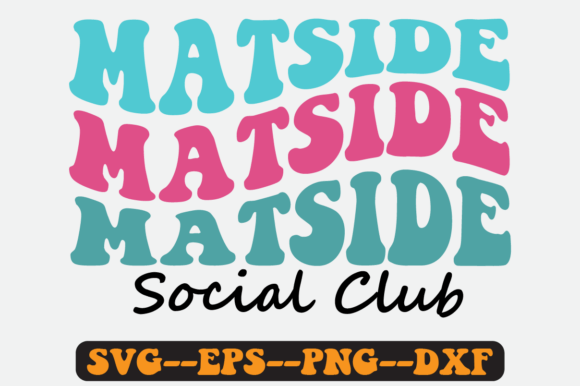 Matside Social Club Groovy Retro Svg