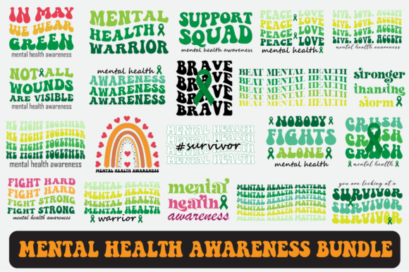 Mental Health Awareness Day Svg Bundle