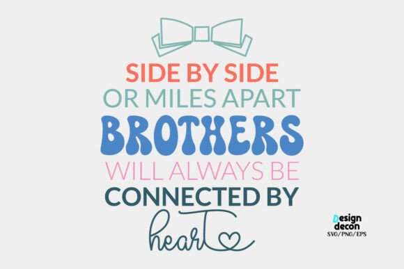 Sibling Love Quote Coquette Bow SVG PNG